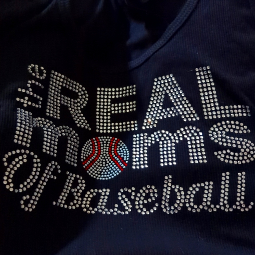 BLING BLING BASEBALL MOM * RACERBACK TEE